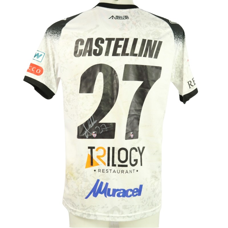 Maglia Castellini unwashed Foggia vs Catania 2024 - Autografata