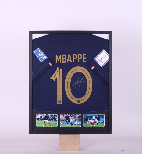 Mbappé France Signed and Framed Shirt