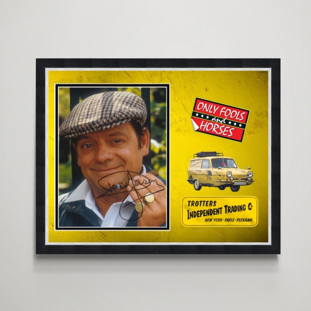 David Jason Signed Only Fools and Horses Display