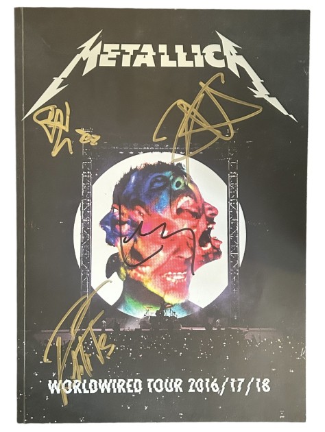 Metallica Signed Worldwired Tour Programme