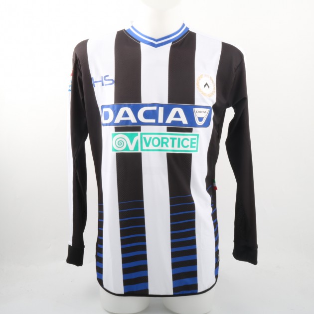 Duvan Zapata Match Issued/Worn Shirt, Udinese-Crotone 18/12/16 - Signed