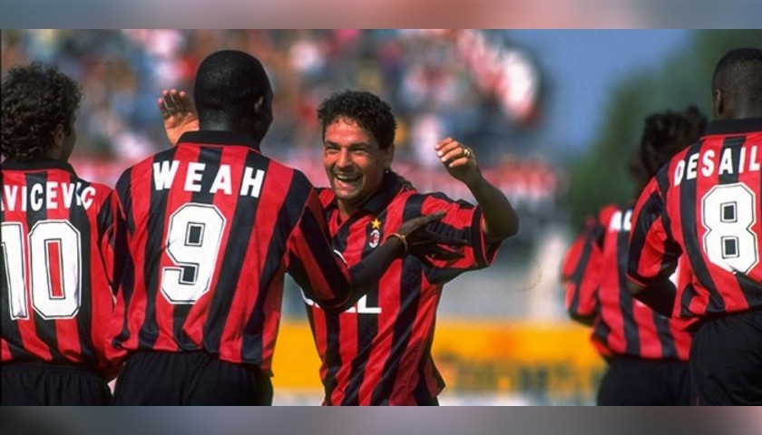 George Weah's AC Milan Signed Shirt, 1995/96 