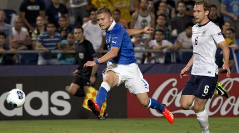 Immobile's Italy Under 21 Match Shirt, 2012