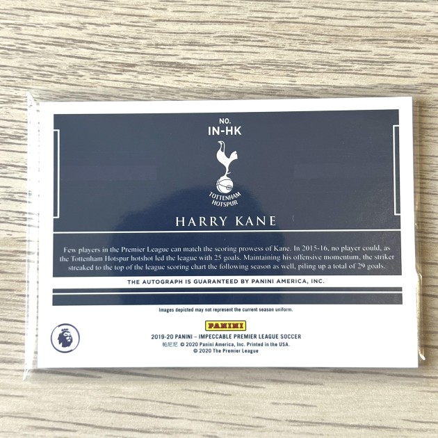 Harry Kane Signed Panini Impeccable Soccer 30/99 Card - CharityStars