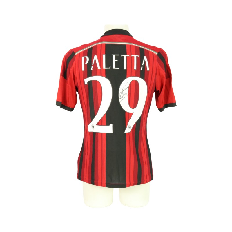 Paletta Official AC Milan Signed Shirt, 2014/15 