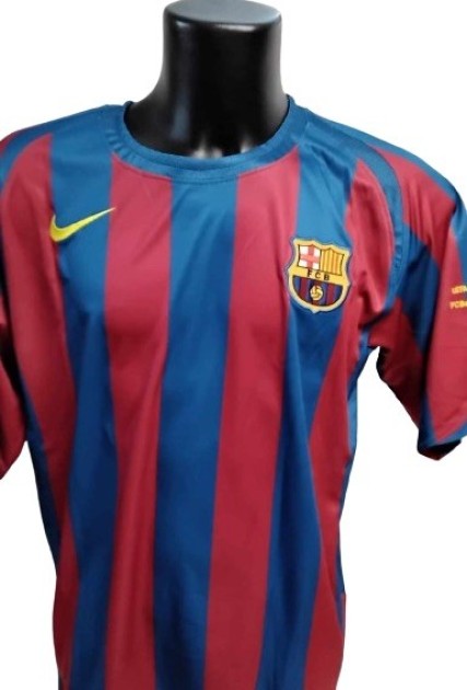 Ronaldinho's replica Signed Shirt, Barcelona vs Arsenal CL Final 2006 