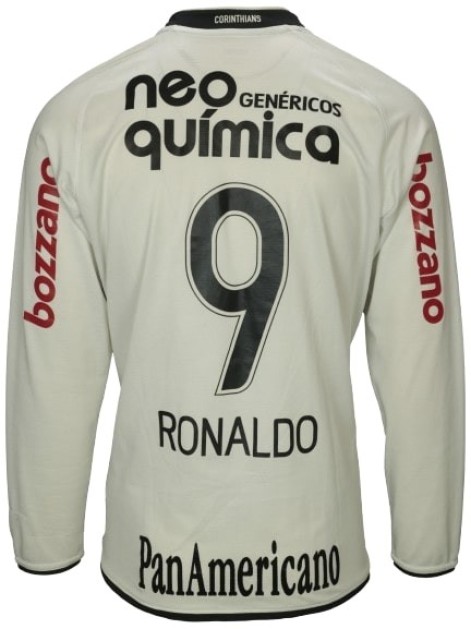 Ronaldo's Signed Corinthians Match-Worn Shirt, 2010