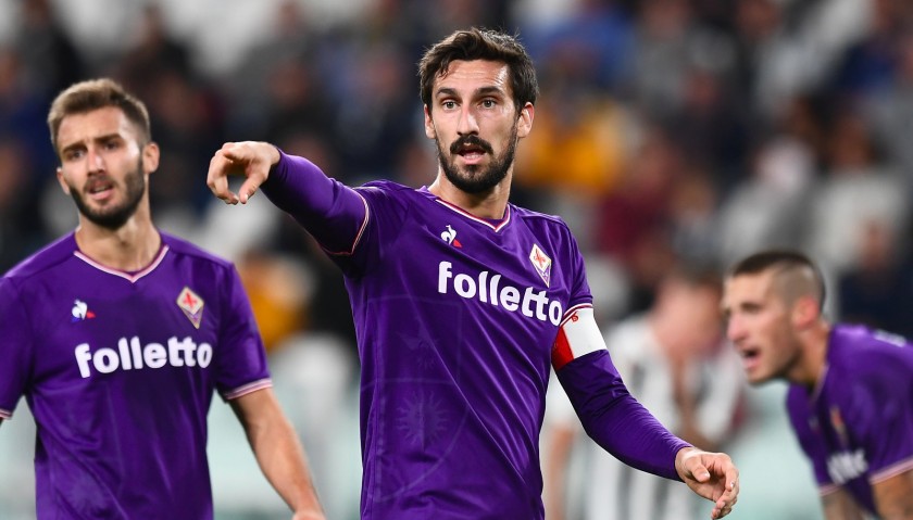 Astori's Signed Match-Worn Shirt with UNICEF Patch, Spal-Fiorentina