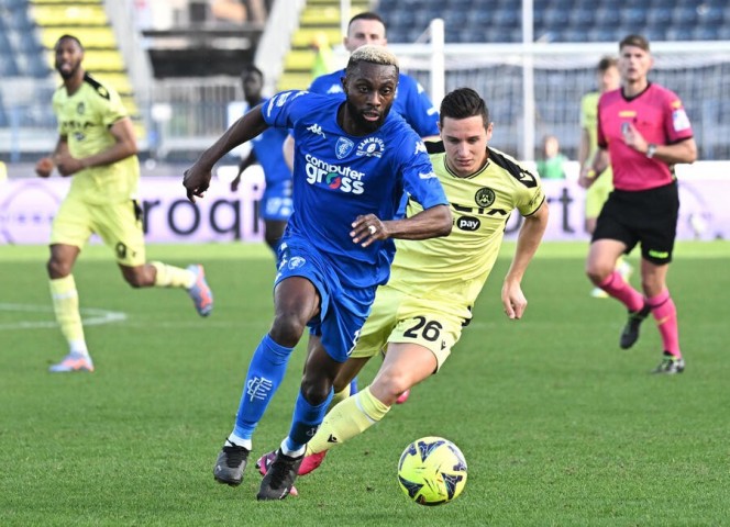 Akpa Akpro's Worn Shirt, Empoli-Udinese 2023 - Keep Racism Out