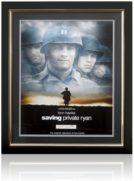 Tom Hanks Signed Saving Private Ryan Display