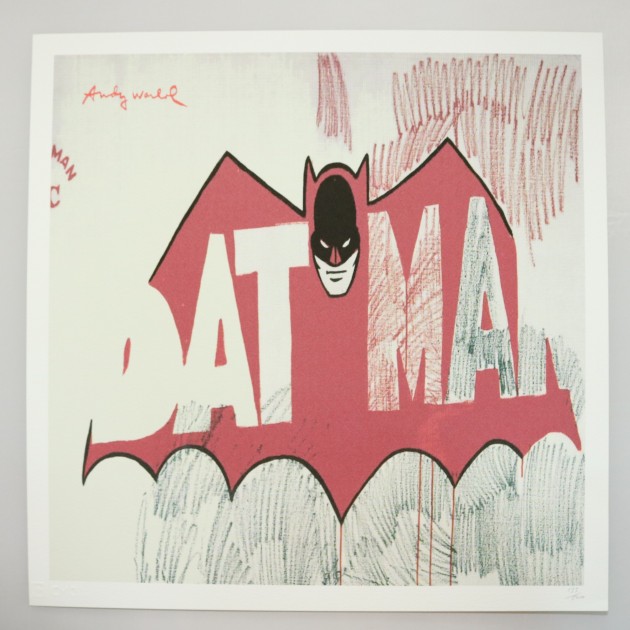 Andy Warhol "Batman" Signed Limited Edition with CMOA Stamp