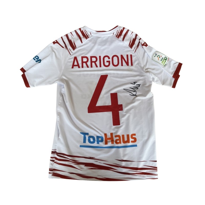 Arrigoni's Unwashed Signed Shirt, Sudtirol vs Lecco 2024 