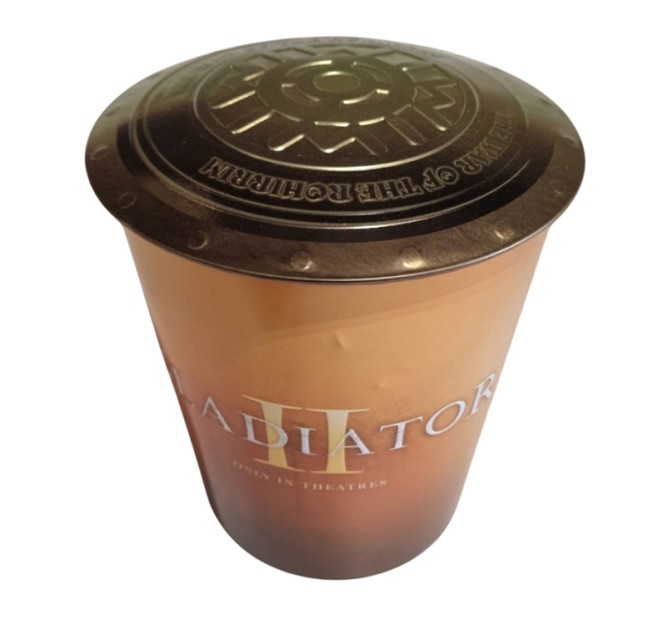Gladiator II – Metal Jumbo Popcorn Bucket Tin with Lid