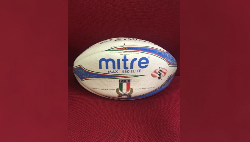 Italy-Scotland 2012 Rugby Ball - Signed by Camiscioni