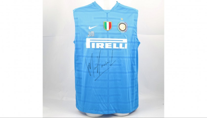 Signed Inter Practice Jersey Issued for Mourinho, 2009/10