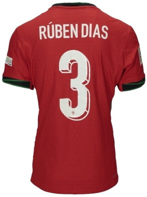 Dias' Poland vs Portugal Unwashed Shirt, Nations League 2024