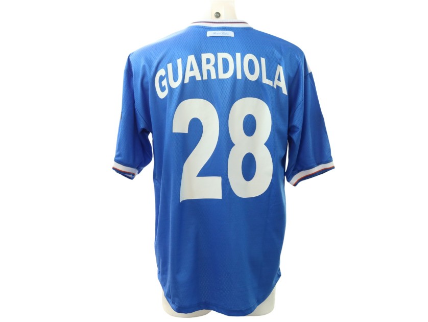 R - Guardiola's Brescia Match-Issued Shirt, 2001/02