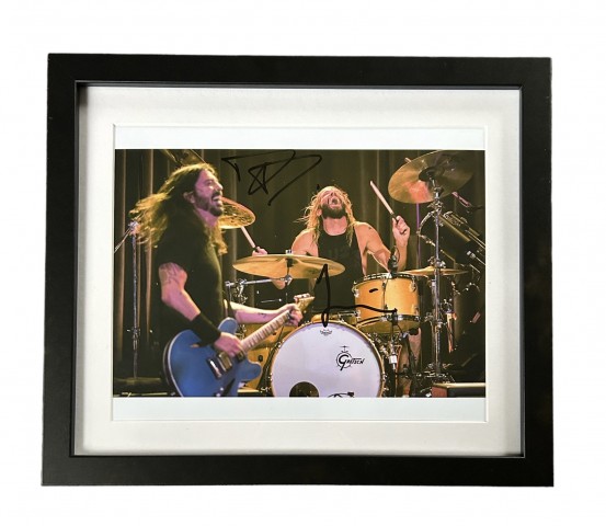 Foo Fighters Signed and Framed Photograph