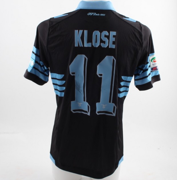 Match Worn Klose shirt, Lazio-Fiorentina 15/05, Special UNICEF Patch - Signed