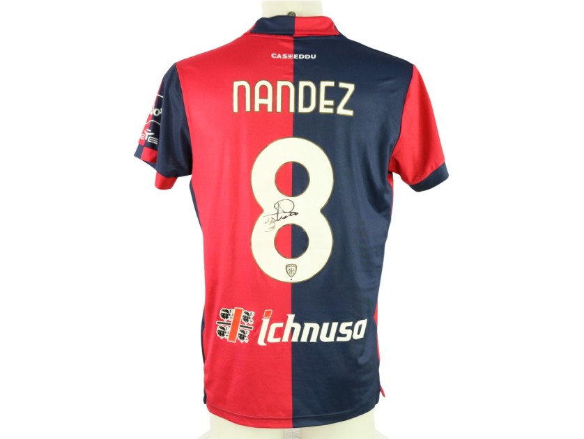 Nandez's Unwashed Signed Shirt, Cagliari vs Atalanta 2024