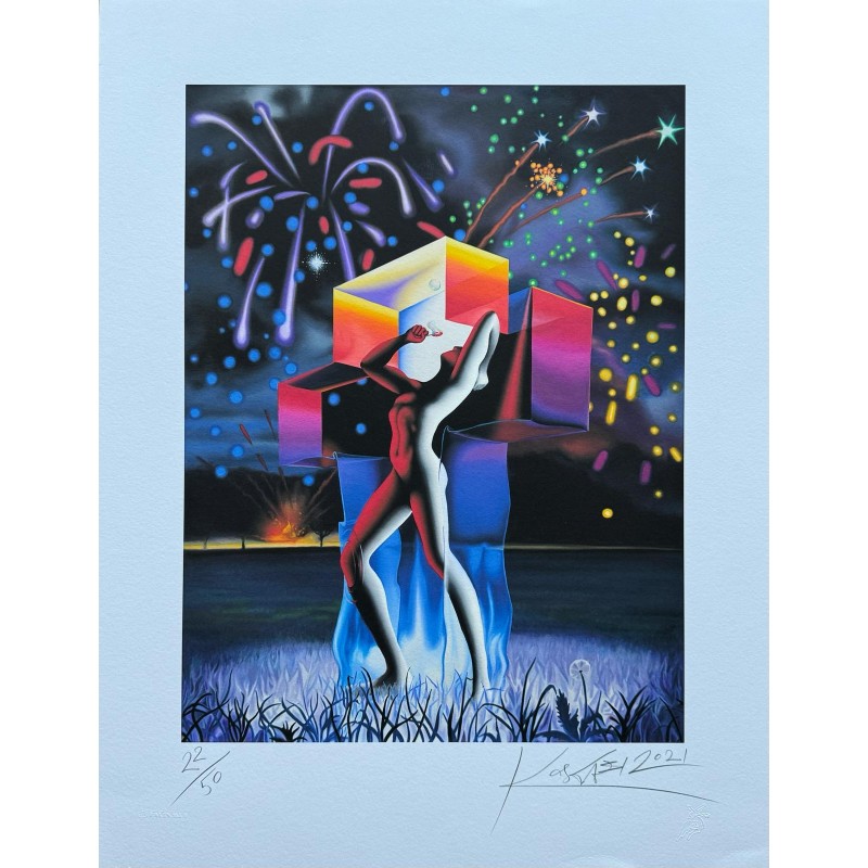 "Free" by Mark Kostabi