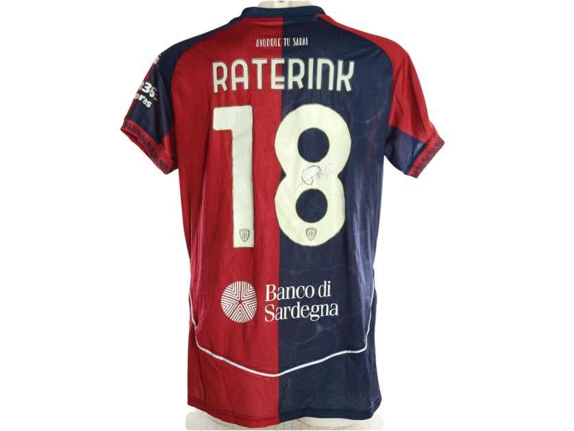 Raterink's Signed Unwashed Shirt, Cagliari vs Napoli 2026