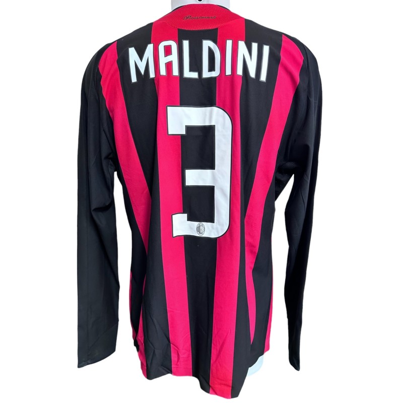 Maldini's Match-Issued Shirt, Inter Milan vs AC Milan 2009