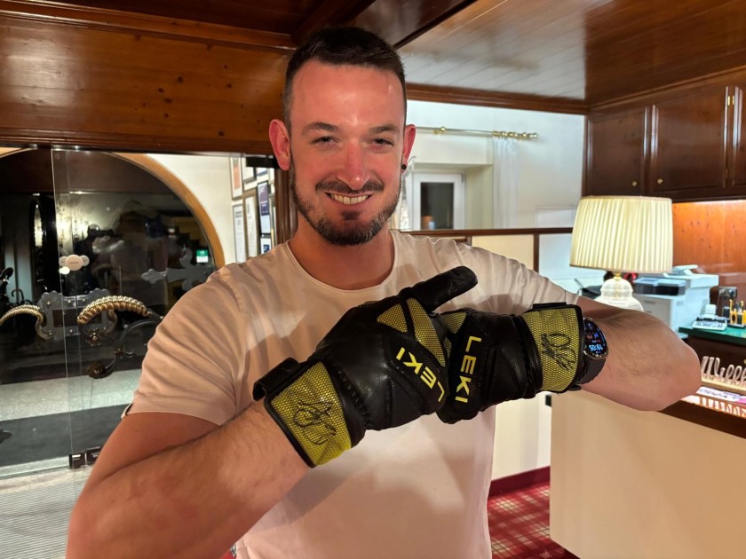 Milano Cortina 2026 Olympics Gloves – Signed by Dominik Paris