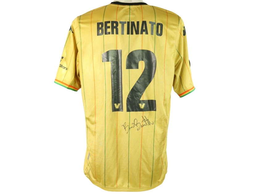 Bertinato's Unwashed Signed Shirt, Cremonese vs Venezia 2023