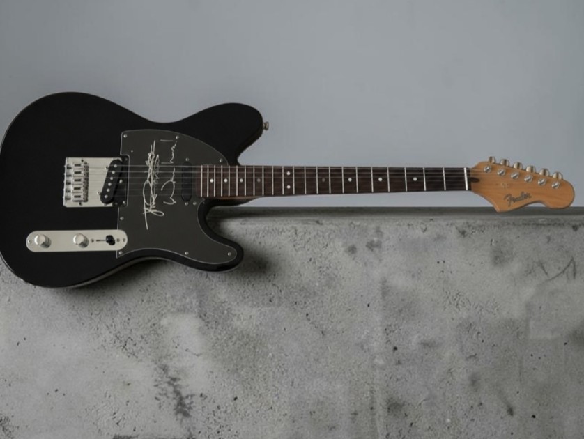 Johnny Rotten of Sex Pistols Signed Telecaster Electric Guitar