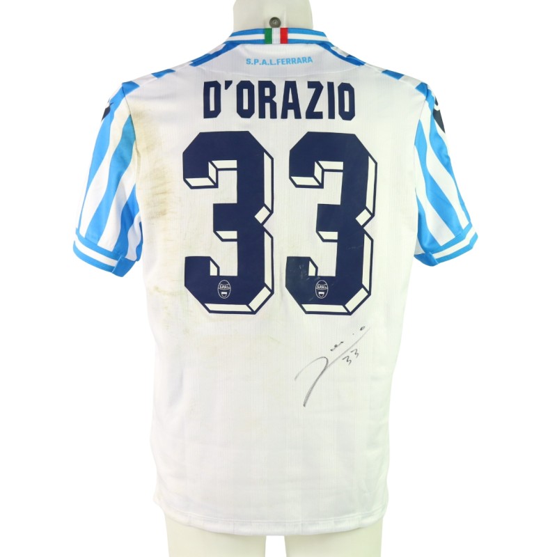 Maglia D'Orazio Unwashed SPAL vs Torres, 2024 - Autografata
