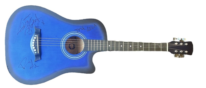 Green Day Signed Acoustic Guitar