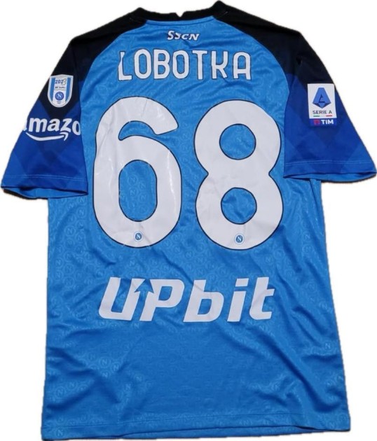 Maglia gara Lobotka, Napoli vs Sampdoria 2023 - Patch Speciale