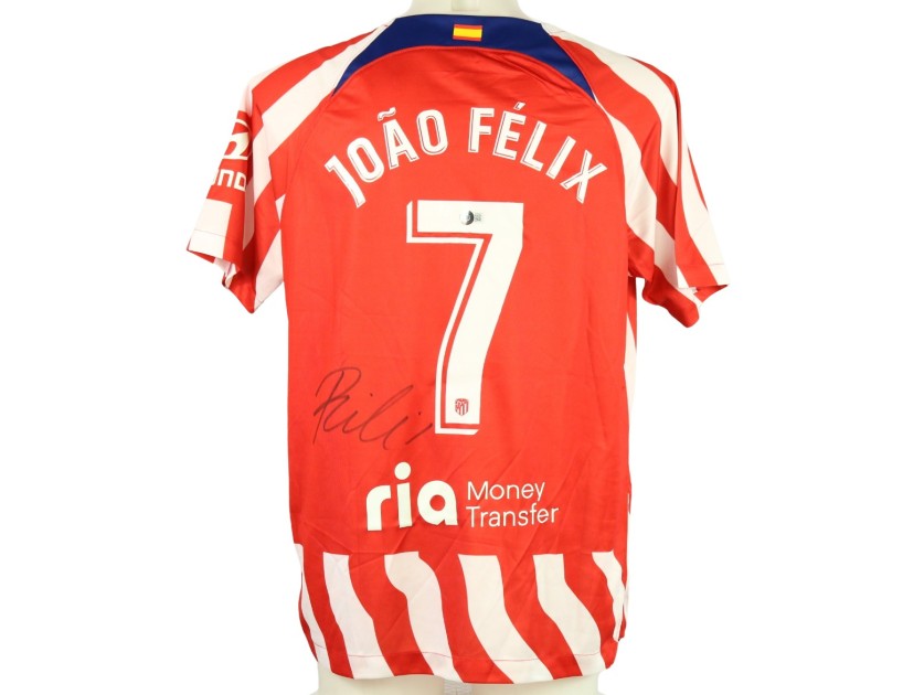 Joao Felix Official Atletico Madrid Signed Shirt, 2022/23