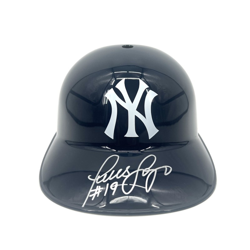 Luis Sojo Signed Yankees Full-Size Batting Helmet