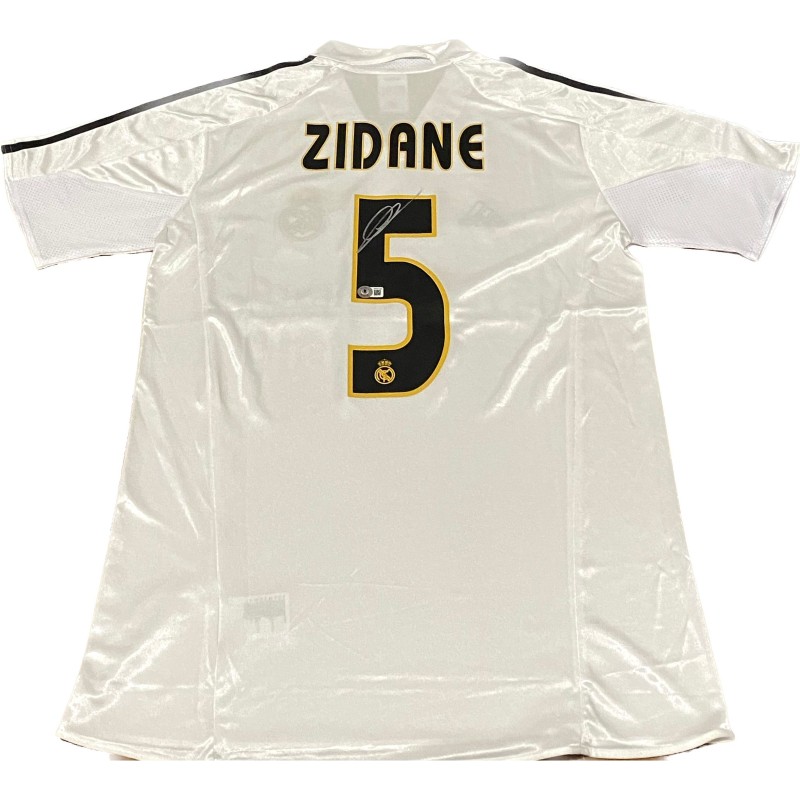 Maglia replica firmata di Zinedine Zidane per il Real Madrid 2004/05