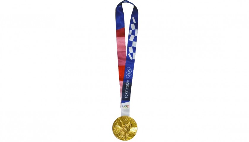 Replica Gold Medal Tokyo 2020 - Signed by Luigi Busà