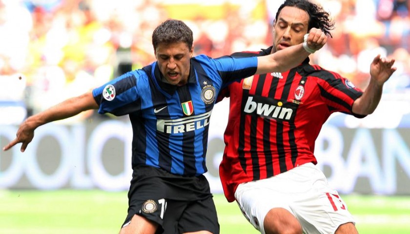 Crespo's 2007/08 Serie A Worn Inter Shirt