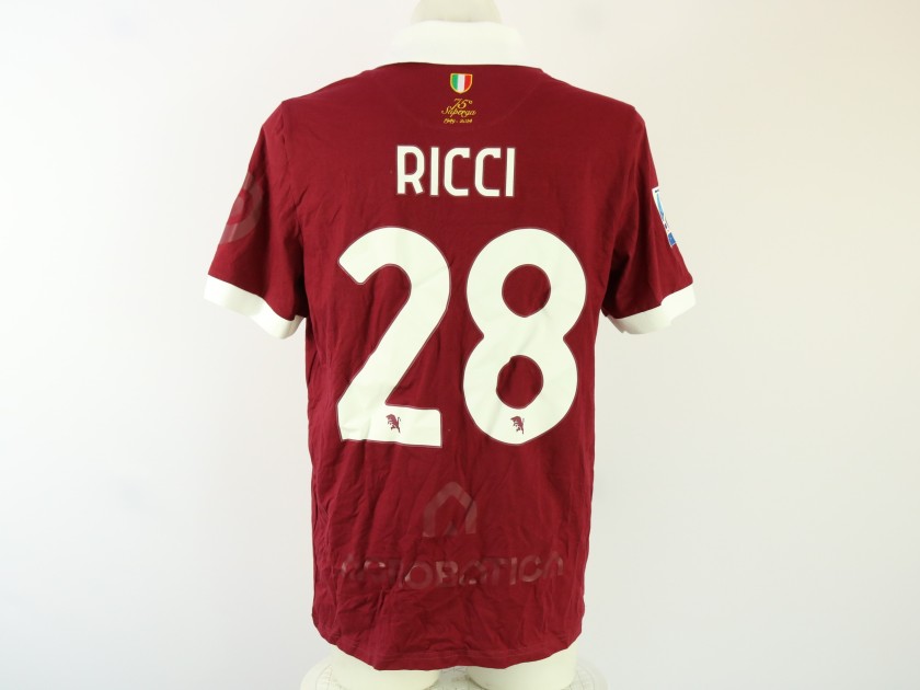 Ricci's Unwashed Shirt, Torino vs Bologna 2024 "Superga 75"