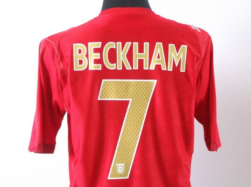 Signed David Beckham No.7 England Shirt