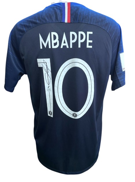 Mbappe's France Signed Replica Shirt, FIFA World Cup 2018