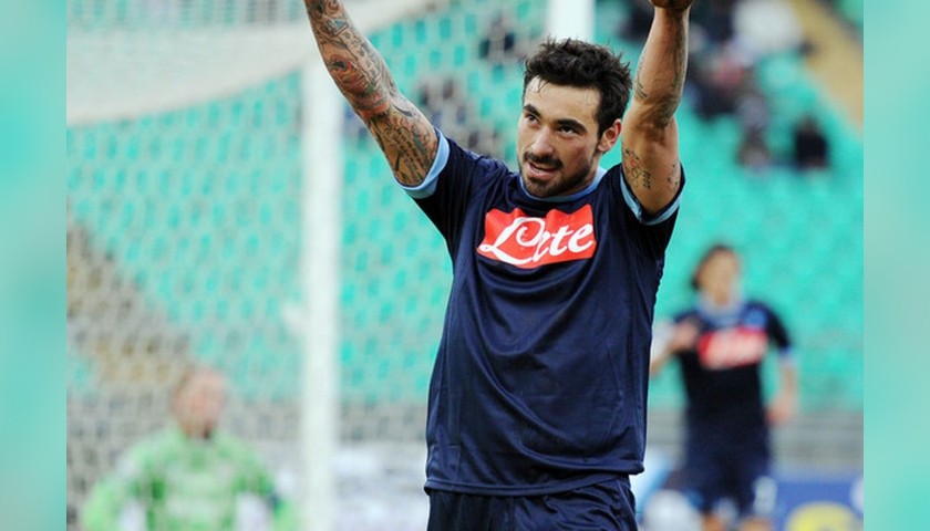 Lavezzi's Napoli Worn and Signed Shirt, 2010/11 Season