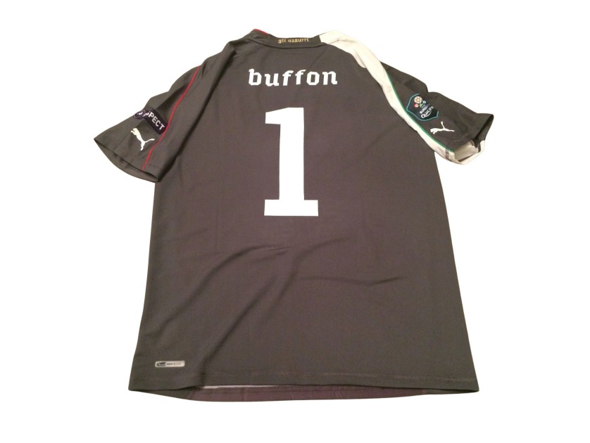 Buffon's Italy Match-Issued Shirt, EURO 2012 Qualifiers