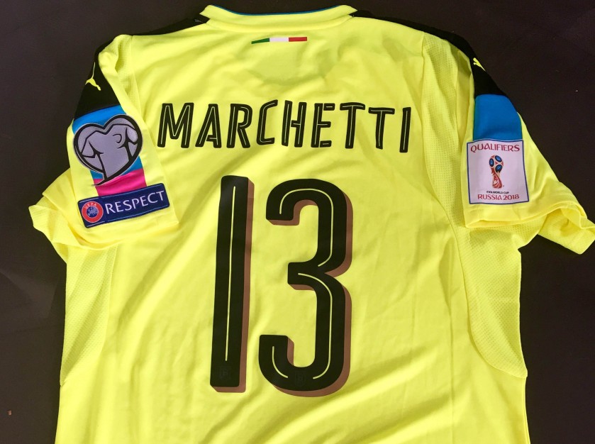 Match worn Marchetti Italy shirt, Israel - Italy 5/9/2016