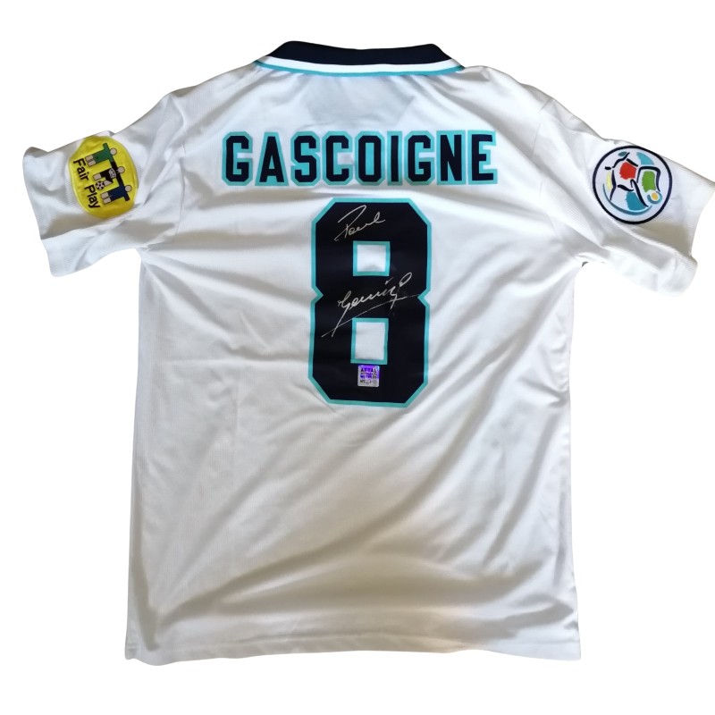 Paul Gascoigne's England Euro 96 Signed Shirt