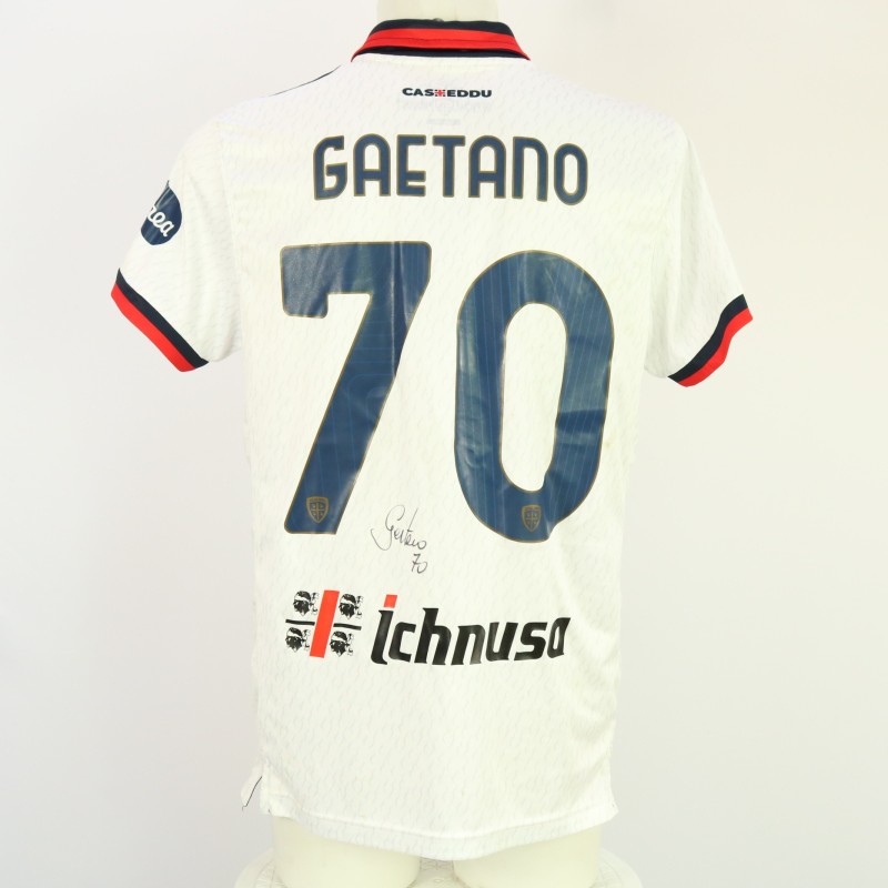 Maglia Gaetano unwashed Genoa vs Cagliari 2024 - Autografata