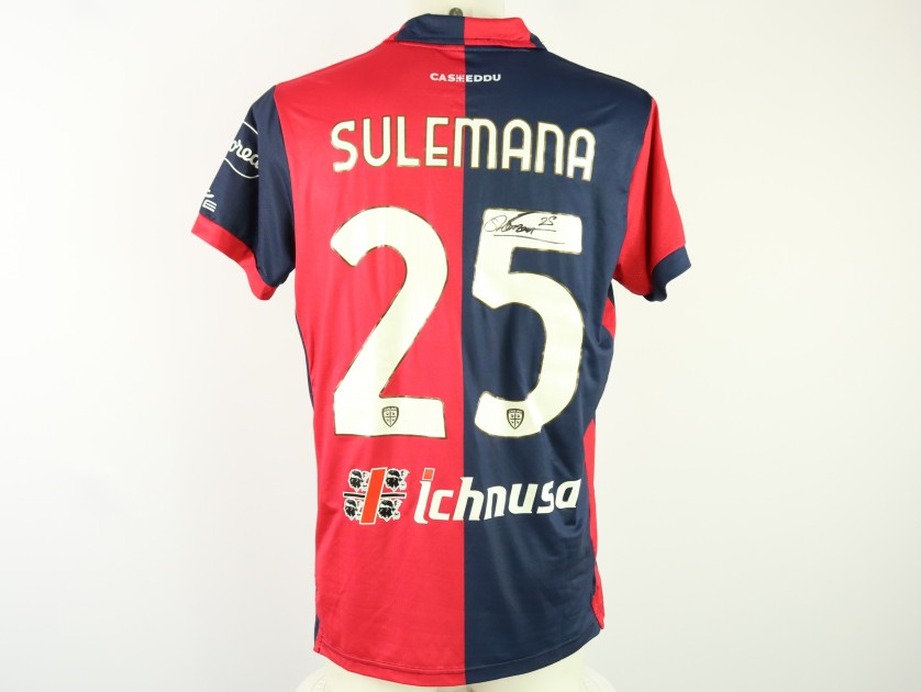 Sulemana's Unwashed Signed Shirt, Cagliari vs Atalanta 2024