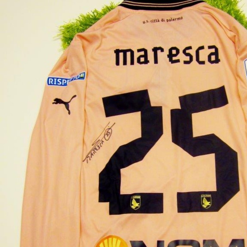 Palermo match worn shirt, Maresca, Serie B 2013/2014 - signed