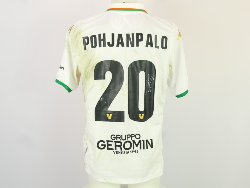 Pohjanpalo's Unwashed Signed Shirt, Como vs Venezia 2024
