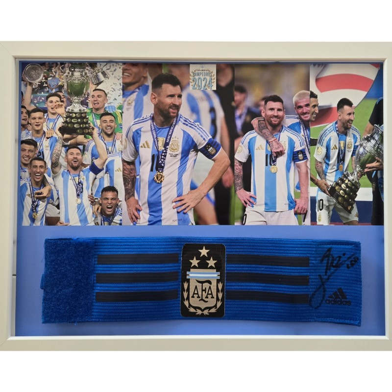 Messi's Argentina Signed Captain's Armband, Copa America 2024